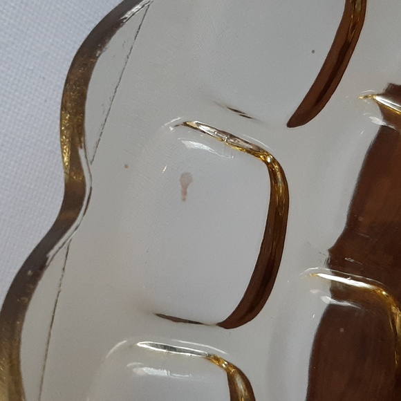 Vintage Yellow Federal Glass Yorktown Colonial Pressed Glass Cubed Compo… - Picture 10 of 12